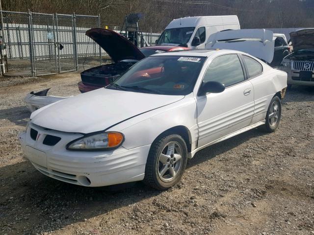 1G2NF12F42C238371 - 2002 PONTIAC GRAND AM S WHITE photo 2