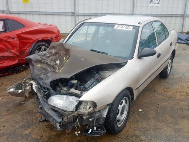 1Y1SK5363RZ097215 - 1994 GEO PRIZM BASE GOLD photo 2
