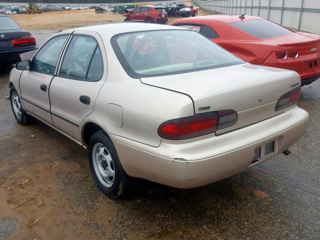 1Y1SK5363RZ097215 - 1994 GEO PRIZM BASE GOLD photo 3