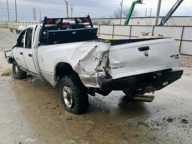 3D7KS28C95G797063 - 2005 DODGE RAM 2500 S თეთრი ფოტო 3
