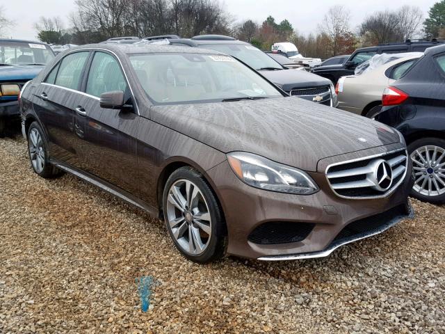 WDDHF5KB1EA968905 - 2014 MERCEDES-BENZ E 350 BROWN photo 1