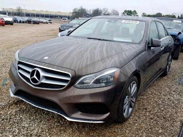 WDDHF5KB1EA968905 - 2014 MERCEDES-BENZ E 350 BROWN photo 2