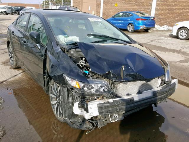 19XFB2F95FE045330 - 2015 HONDA CIVIC EXL BLACK photo 1