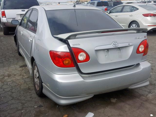 1NXBR32E14Z251662 - 2004 TOYOTA COROLLA CE SILVER photo 3