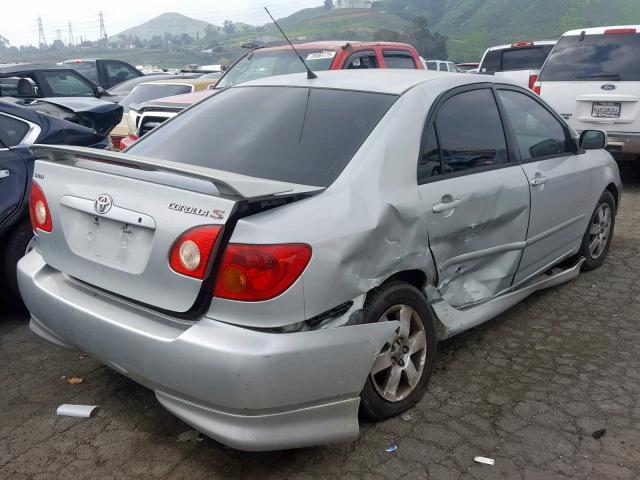1NXBR32E14Z251662 - 2004 TOYOTA COROLLA CE SILVER photo 4