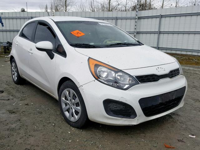 KNADN5A30D6145774 - 2013 KIA RIO EX WHITE photo 1