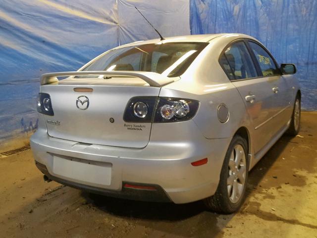 JM1BK323X71717053 - 2007 MAZDA 3 S SILVER photo 4