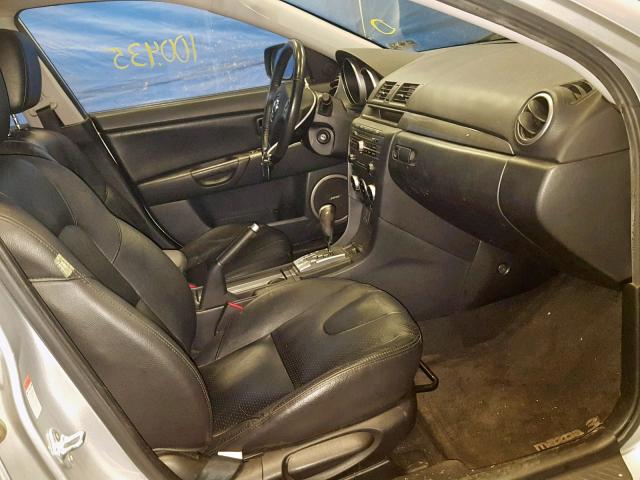 JM1BK323X71717053 - 2007 MAZDA 3 S SILVER photo 5