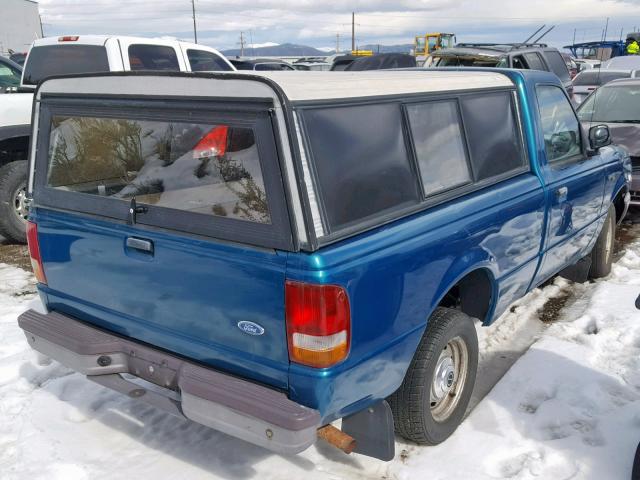 1FTCR10A8TPB44294 - 1996 FORD RANGER TEAL photo 4