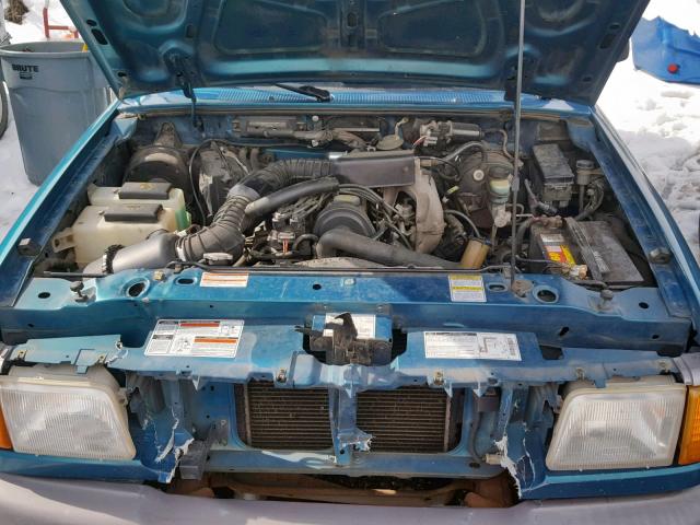 1FTCR10A8TPB44294 - 1996 FORD RANGER TEAL photo 7