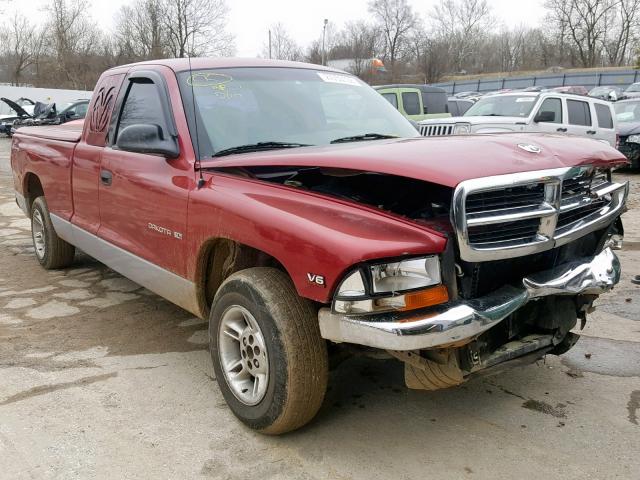 1B7GL22XXXS151454 - 1999 DODGE DAKOTA RED photo 1