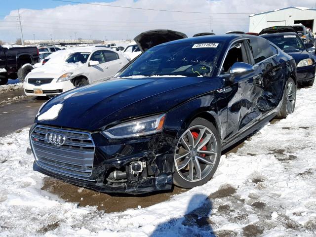 WAUC4CF52JA038439 - 2018 AUDI S5 PRESTIG BLACK photo 2