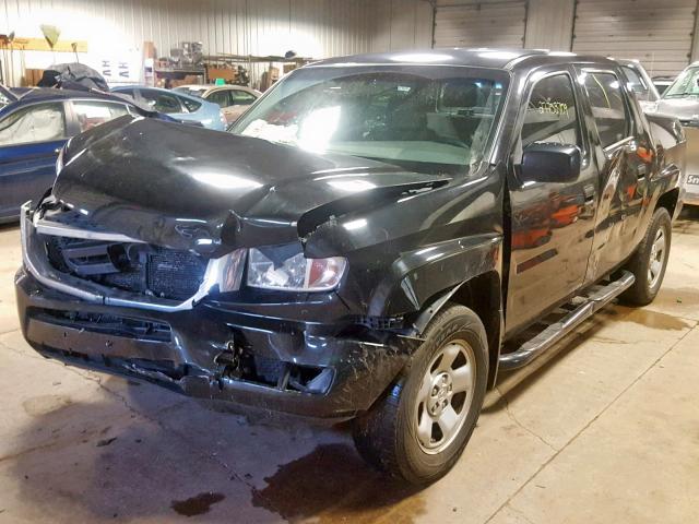 5FPYK1F27AB013849 - 2010 HONDA RIDGELINE BLACK photo 2