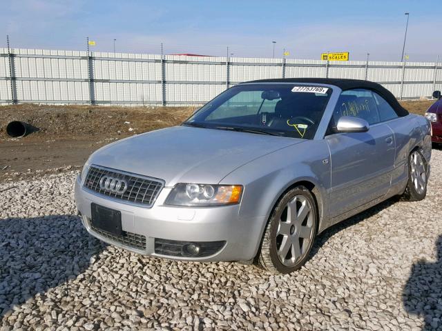 WUARL48H45K901869 - 2005 AUDI S4 QUATTRO SILVER photo 2