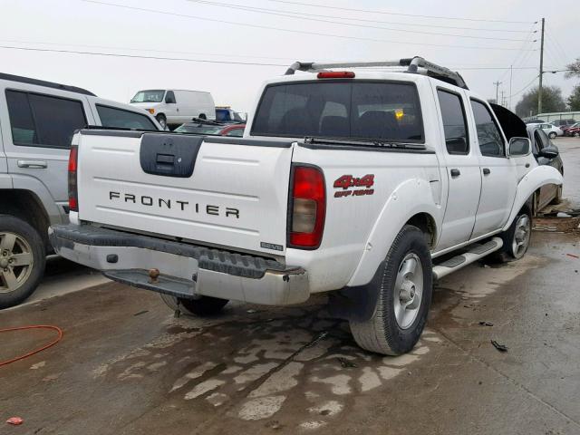 1N6ED27Y01C370282 - 2001 NISSAN FRONTIER C WHITE photo 4