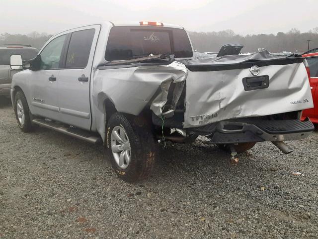 1N6BA0ED7EN507888 - 2014 NISSAN TITAN S SILVER photo 3