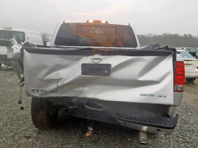 1N6BA0ED7EN507888 - 2014 NISSAN TITAN S SILVER photo 9