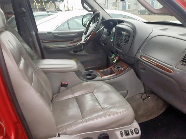 5LMPU28A0YLJ14529 - 2000 LINCOLN NAVIGATOR Қызыл фото 5