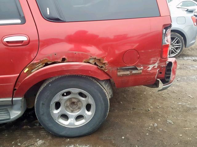 5LMPU28A0YLJ14529 - 2000 LINCOLN NAVIGATOR Қызыл фото 9