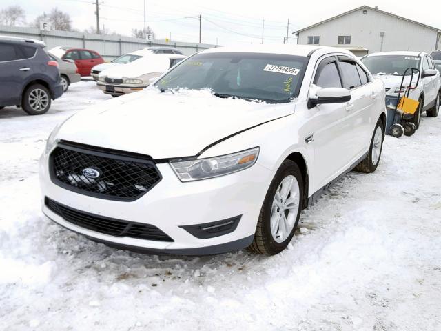 1FAHP2H83DG223107 - 2013 FORD TAURUS SEL WHITE photo 2