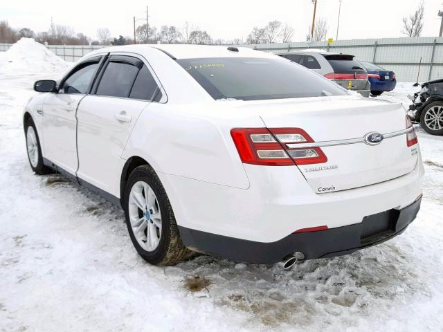 1FAHP2H83DG223107 - 2013 FORD TAURUS SEL WHITE photo 3