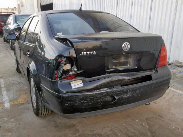 3VWRK69M63M000528 - 2003 VOLKSWAGEN JETTA GL BLACK photo 3