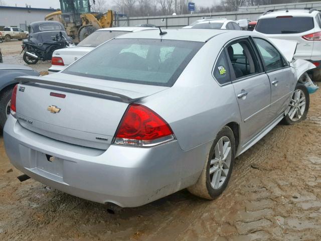 2G1WC5E38E1122126 - 2014 CHEVROLET IMPALA LIM SILVER photo 4