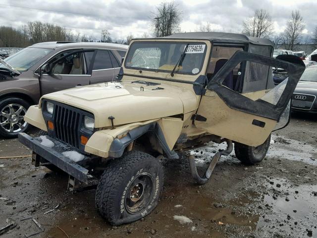 2J4FY19E5KJ105884 - 1989 JEEP WRANGLER / TAN photo 2