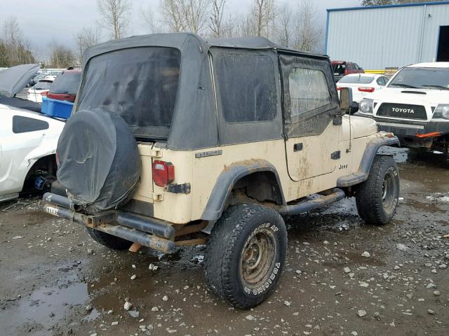 2J4FY19E5KJ105884 - 1989 JEEP WRANGLER / TAN photo 4