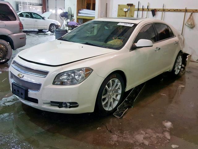 1G1ZE5E01CF118387 - 2012 CHEVROLET MALIBU LTZ WHITE photo 2