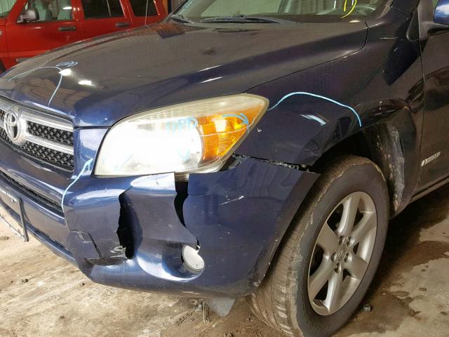 JTMZD31VX75056533 - 2007 TOYOTA RAV4 LIMIT BLUE photo 9