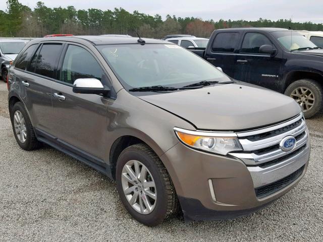 2FMDK3J98DBB19747 - 2013 FORD EDGE SEL BROWN photo 1