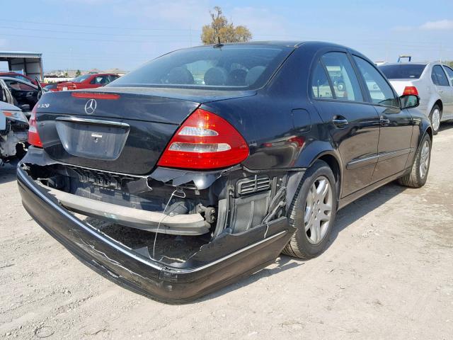 WDBUF65J94X112537 - 2004 MERCEDES-BENZ E 320 BLACK photo 4