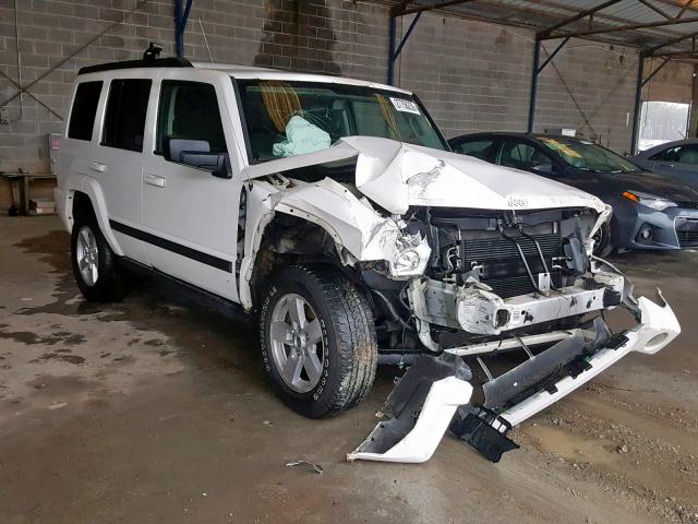 1J8HG48N48C239673 - 2008 JEEP COMMANDER WHITE photo 1