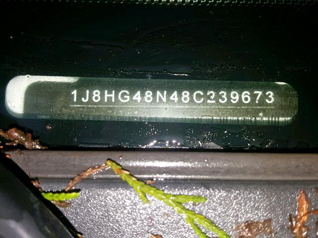 1J8HG48N48C239673 - 2008 JEEP COMMANDER WHITE photo 10