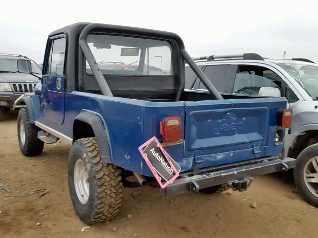 1JCCN88E2CT045214 - 1982 JEEP SCRAMBLER BLUE photo 3