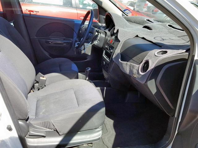 KL1TD56666B554139 - 2006 CHEVROLET AVEO BASE Ақ фото 5