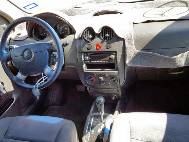 KL1TD56666B554139 - 2006 CHEVROLET AVEO BASE Ақ фото 9