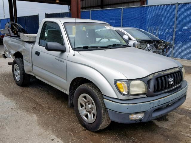 5TENL42N72Z085242 - 2002 TOYOTA TACOMA SILVER photo 1