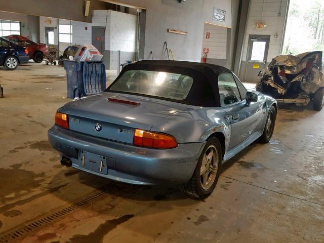 4USCH9335XLF82926 - 1999 BMW Z3 2.3 BLUE photo 4
