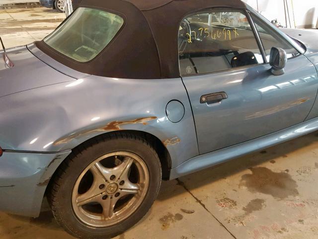 4USCH9335XLF82926 - 1999 BMW Z3 2.3 BLUE photo 9