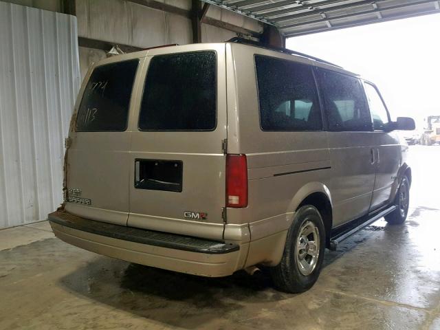 1GKDM19WX1B514774 - 2001 GMC SAFARI XT BEIGE photo 4