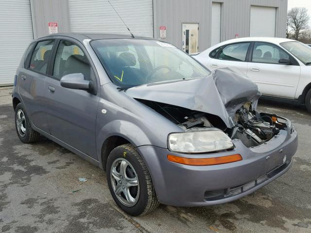 KL1TD66646B678559 - 2006 CHEVROLET AVEO BASE Күміс фото 1