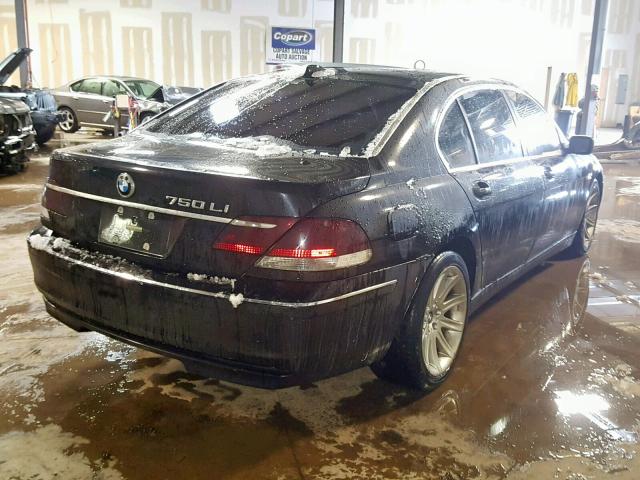 WBAHN83547DT74489 - 2007 BMW 750 BLACK photo 4