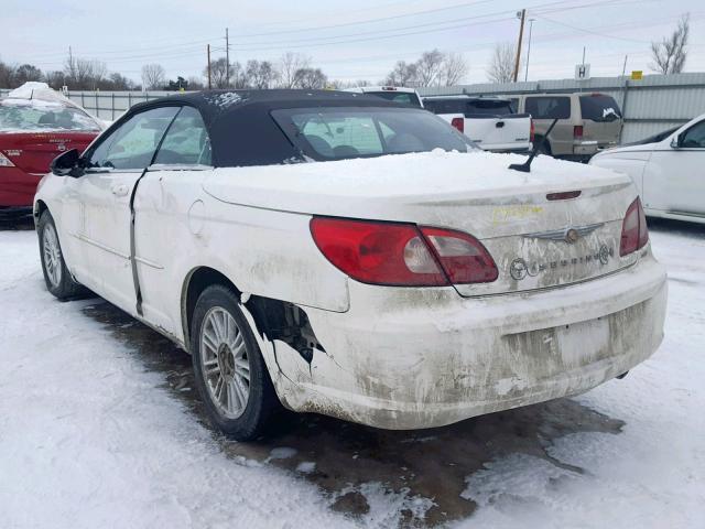 1C3LC55R88N624608 - 2008 CHRYSLER SEBRING TO WHITE photo 3