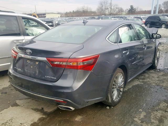 4T1BK1EB7GU203503 - 2016 TOYOTA AVALON XLE GRAY photo 4