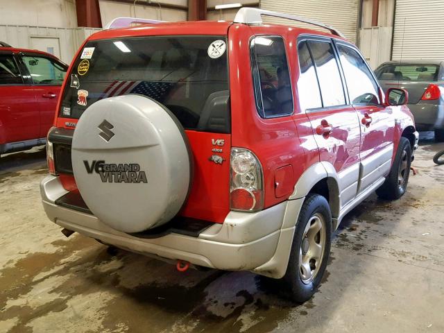 JS3TD62V754200808 - 2005 SUZUKI GRAND VITA RED photo 4