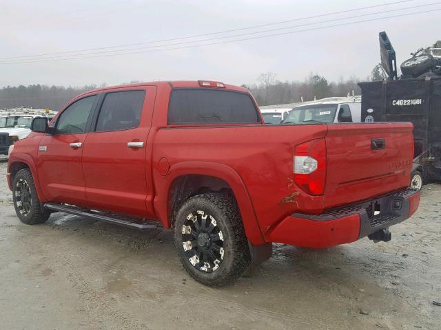 5TFGY5F1XEX167906 - 2014 TOYOTA TUNDRA CRE RED photo 3