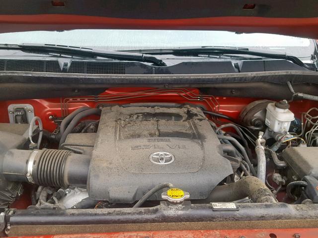 5TFGY5F1XEX167906 - 2014 TOYOTA TUNDRA CRE RED photo 7