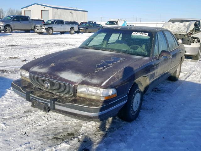 1G4HP52L9SH442777 - 1995 BUICK LESABRE CU PURPLE photo 2